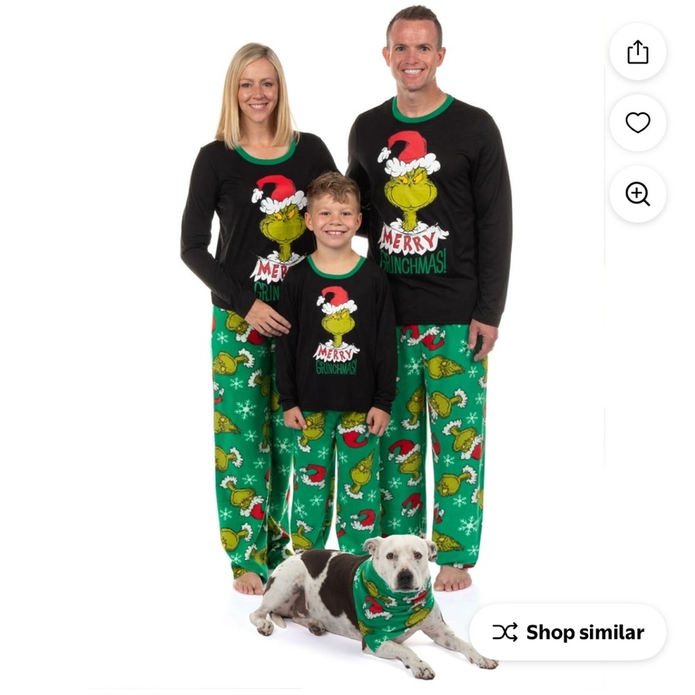 Grinch Pajamas - Black and Green